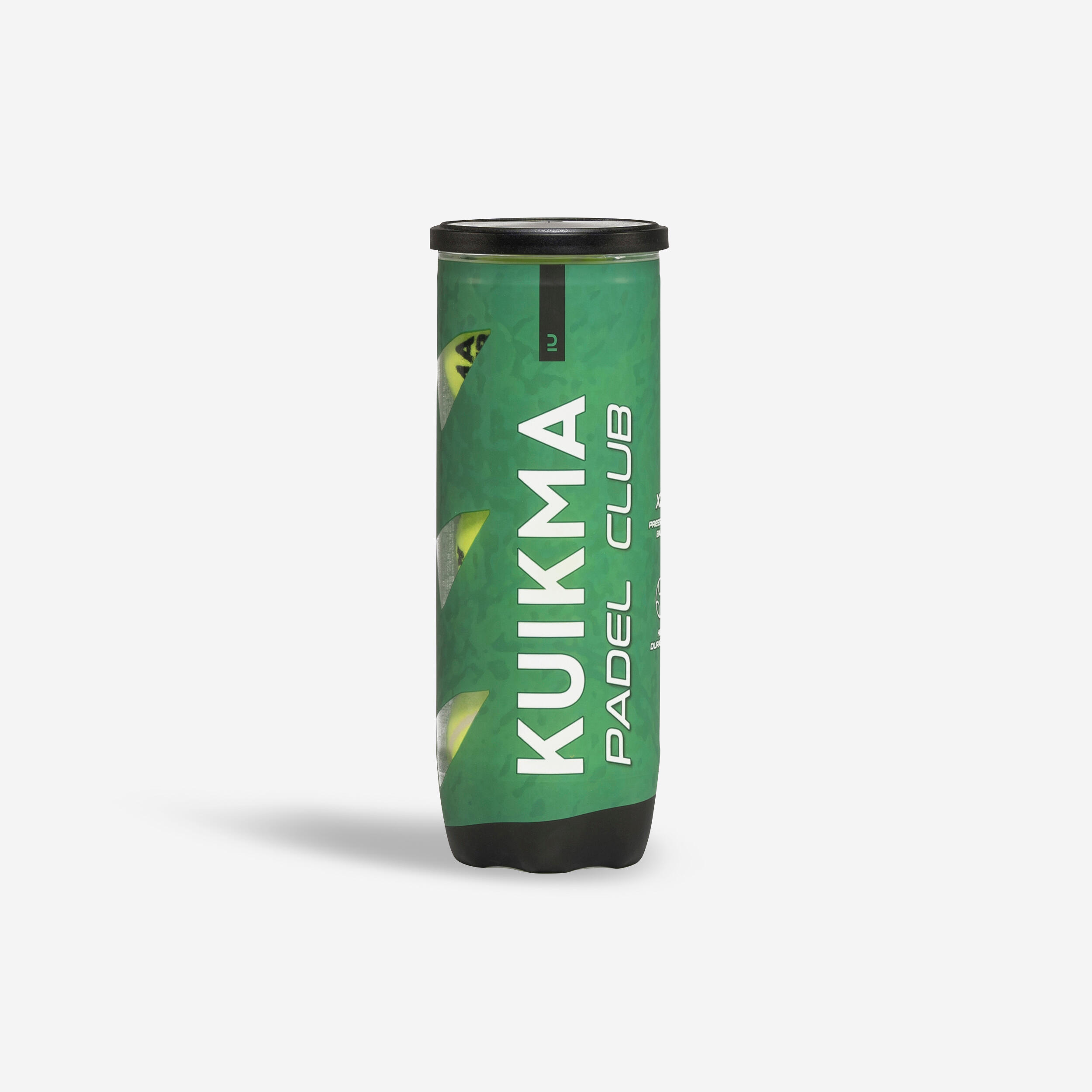 Tube+de+3+balles+de+padel+pressuris+es+Kuikma+PB+Club